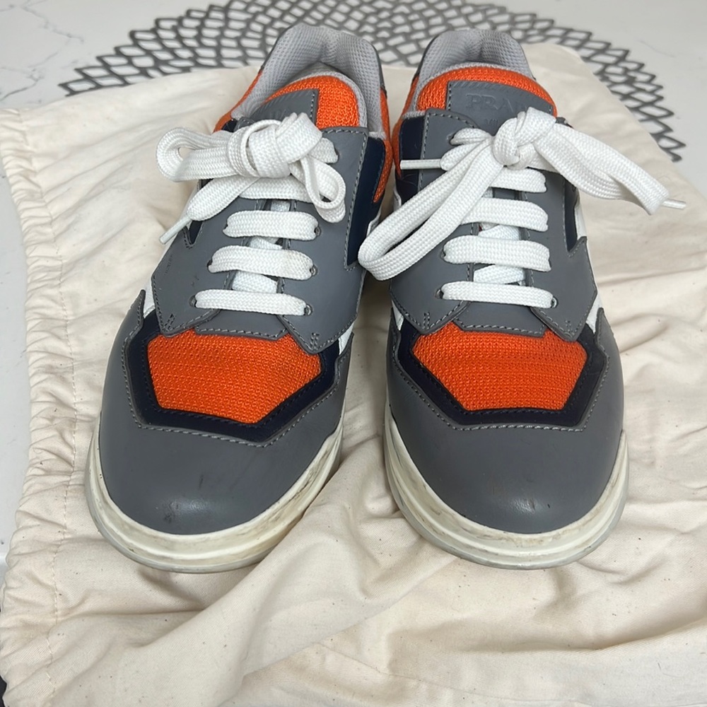 Leather prada sneakers